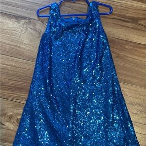 Blue Sequin Dress